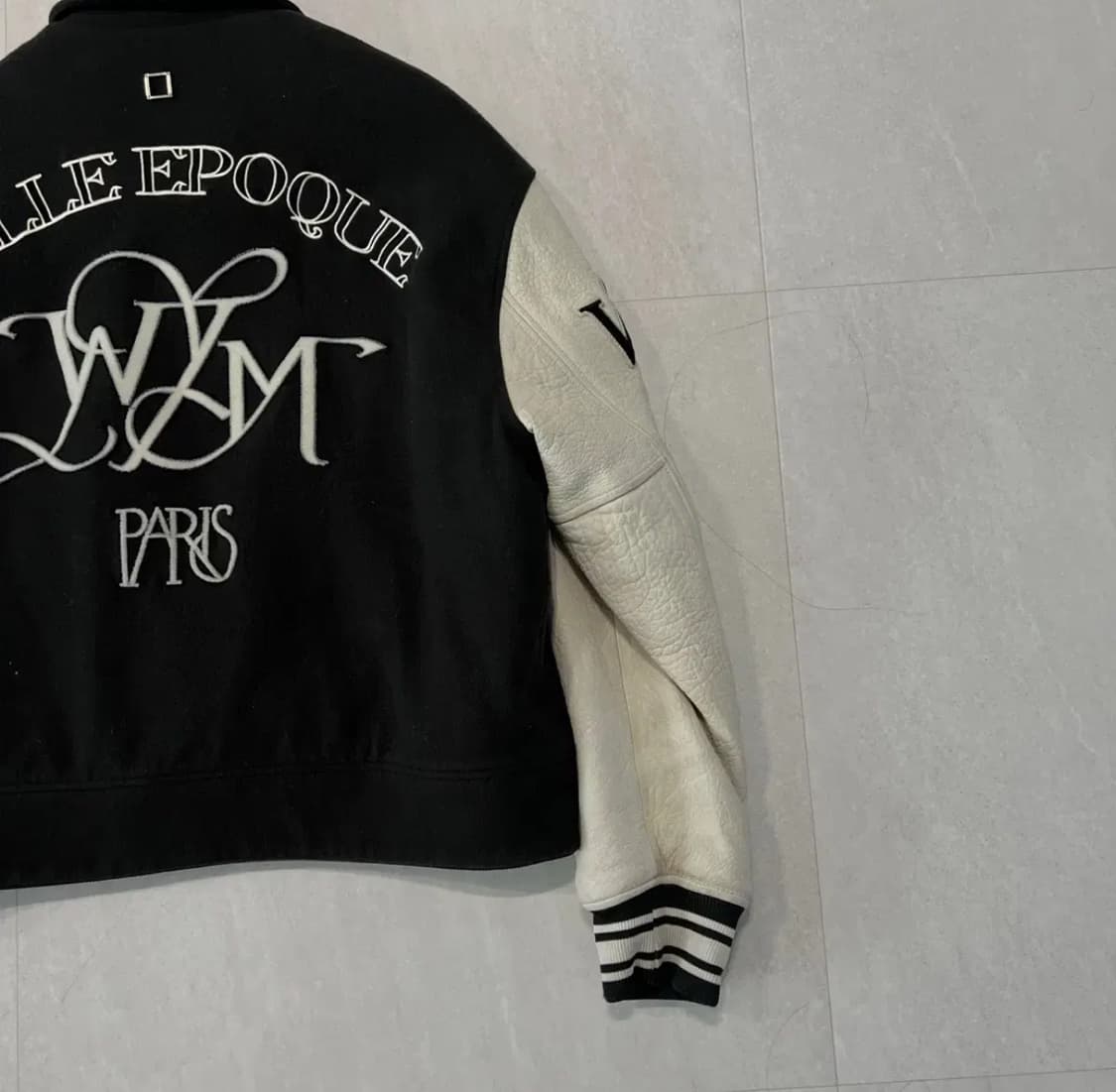 우영미 그레이 바시티 자켓 상품이미지7