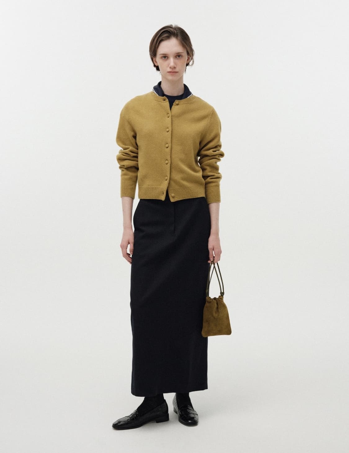 낫띵리튼 Diene round cardigan (Olive) 상품이미지4