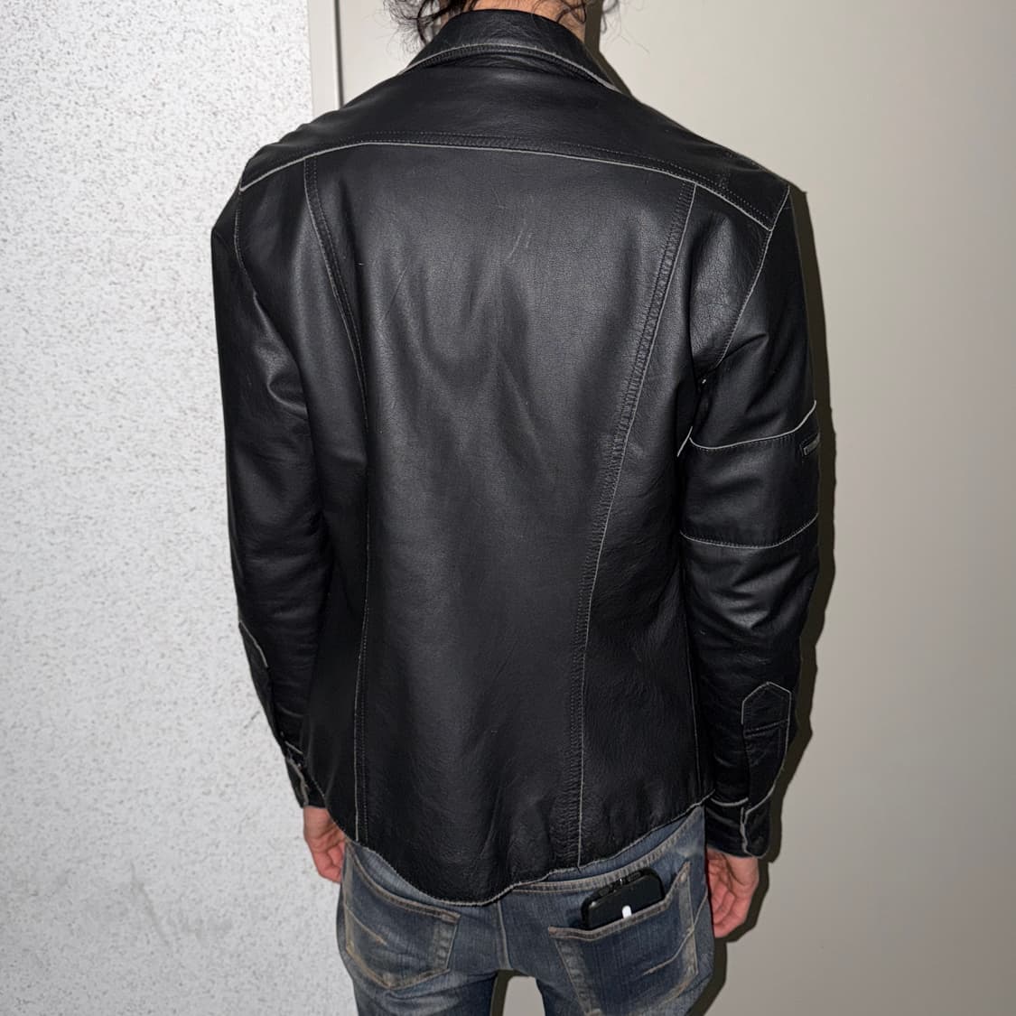 홀스 레더 자켓 상품이미지3