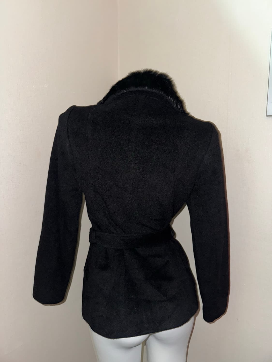 Ru Black belt fur short coat 상품이미지5
