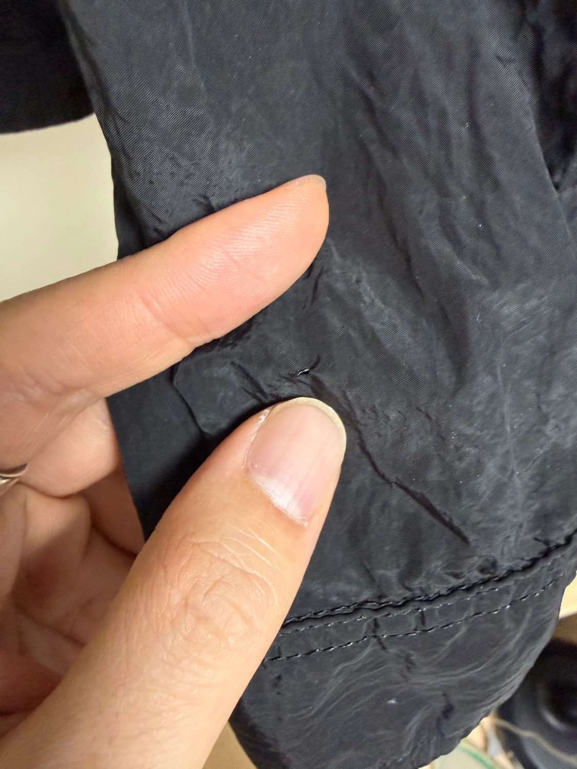 스톤아일랜드 18SS 나일론메탈 오버셔츠 블랙 상품이미지9