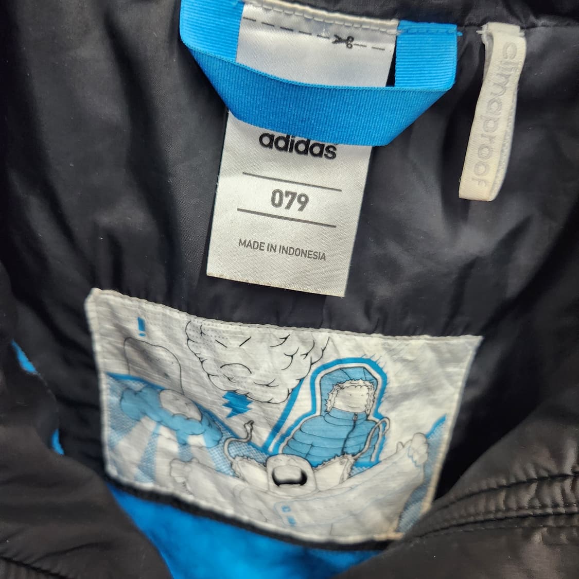 올드스쿨 아디다스 풀집업 바람막이 점퍼 L 상품이미지4