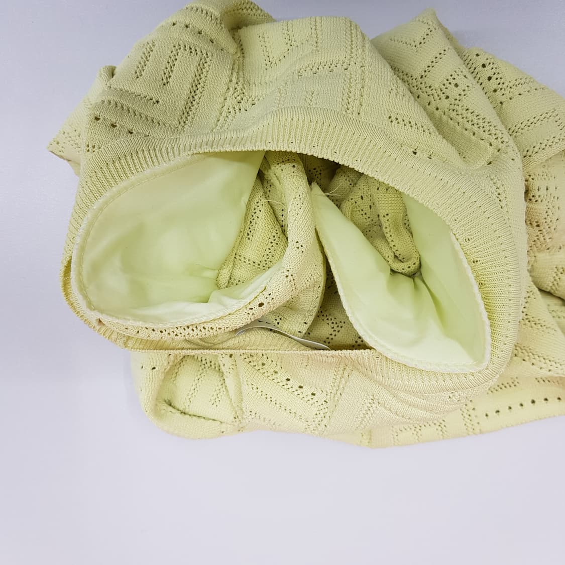 미샤(MICHAA) 2023 패턴 니트 반팔 탑 M사이즈 상품이미지5