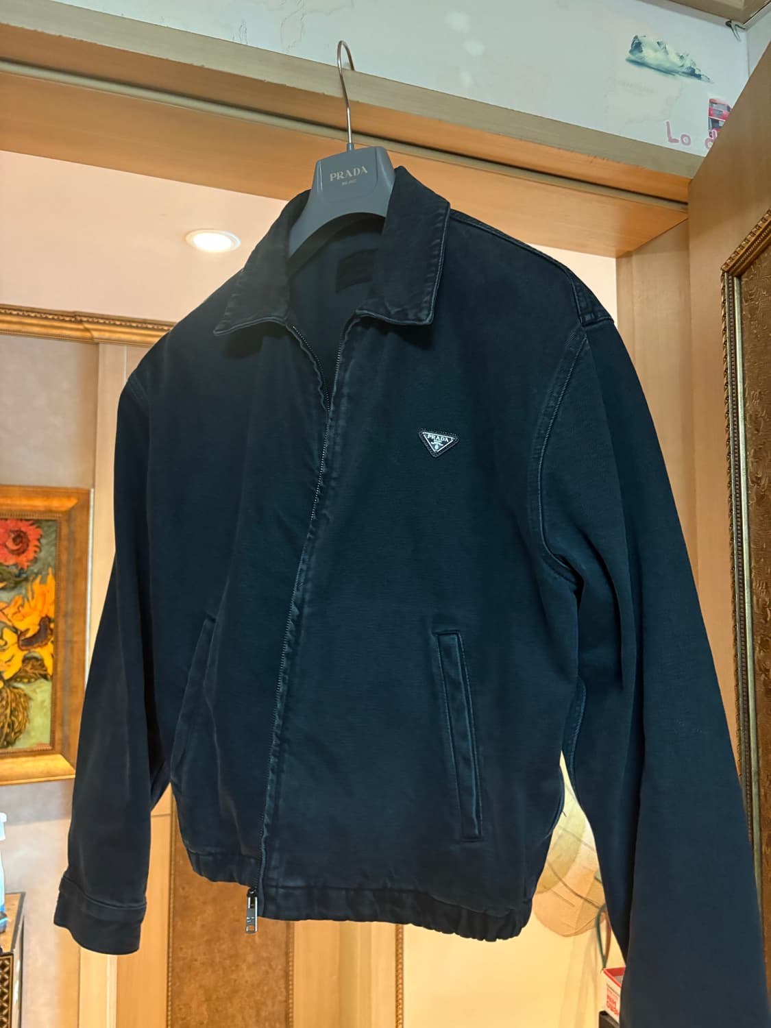 프라다 데님 자켓 옵시디언 L 사이즈 팝니다. 상품이미지1