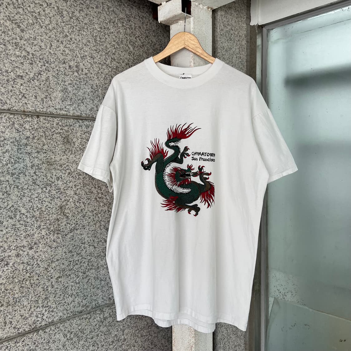 90’s ONEITA 샌프란시스코 차이나타운 티셔츠 상품이미지1