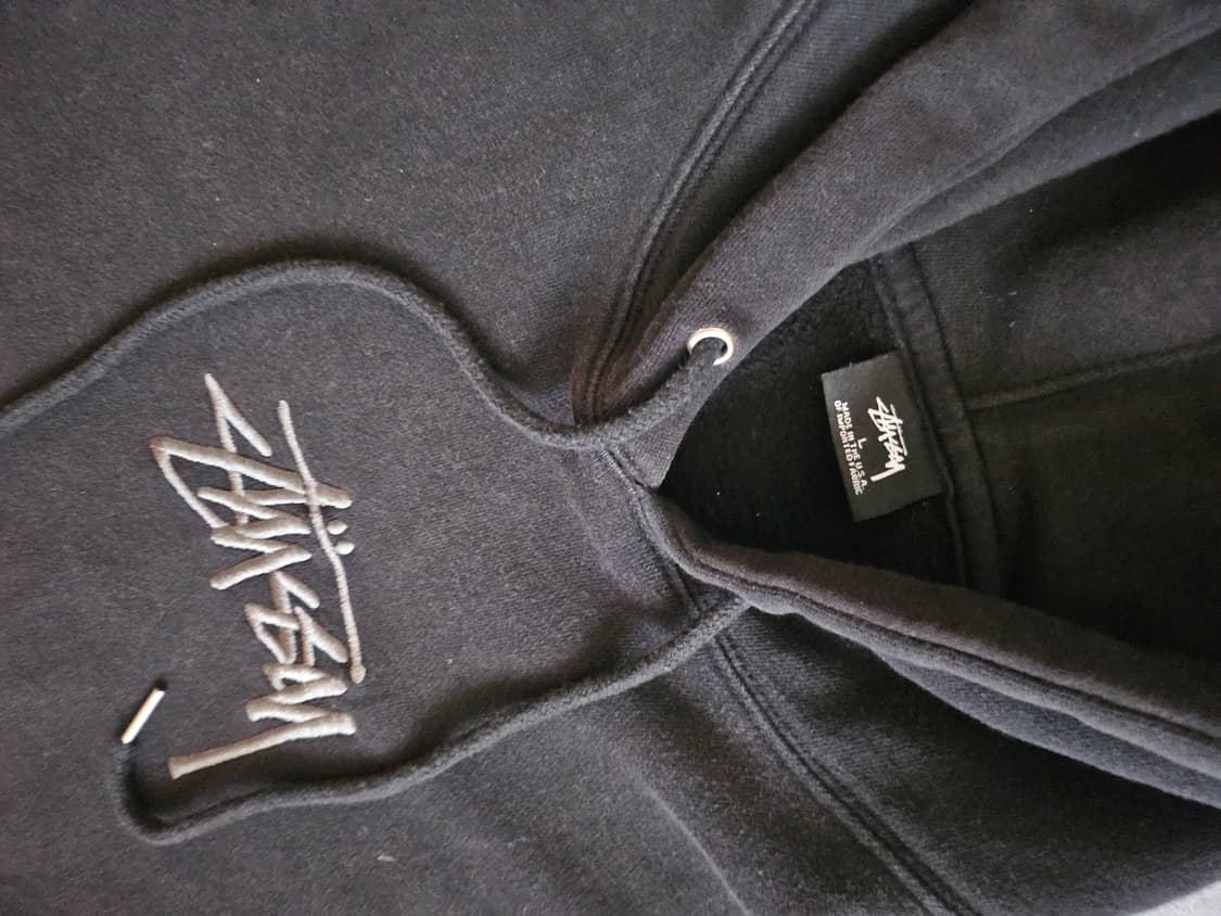 일본(L-100) 정품 스투시 USA 스탁 로고 자수 후드티 상품이미지7