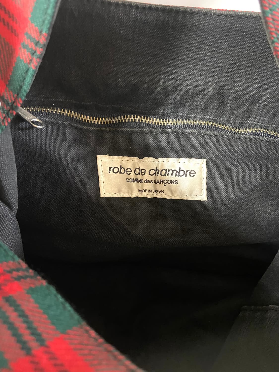 robe de chambre 꼼데가르송 타탄 체크 가방 상품이미지9