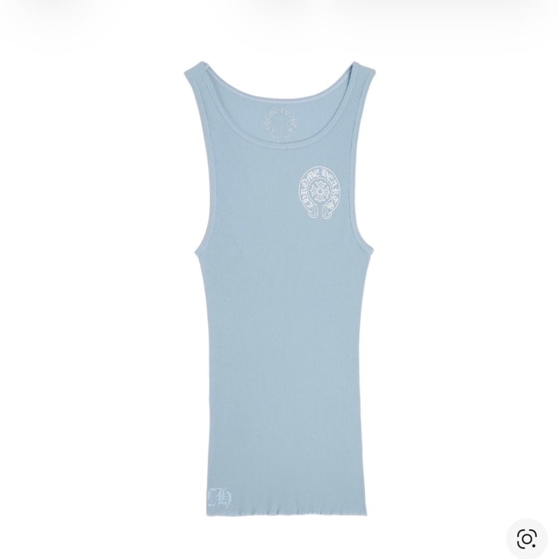 [M] 크롬하츠 홀스슈 립 탱크탑 베이비 블루 새제품 상품이미지1