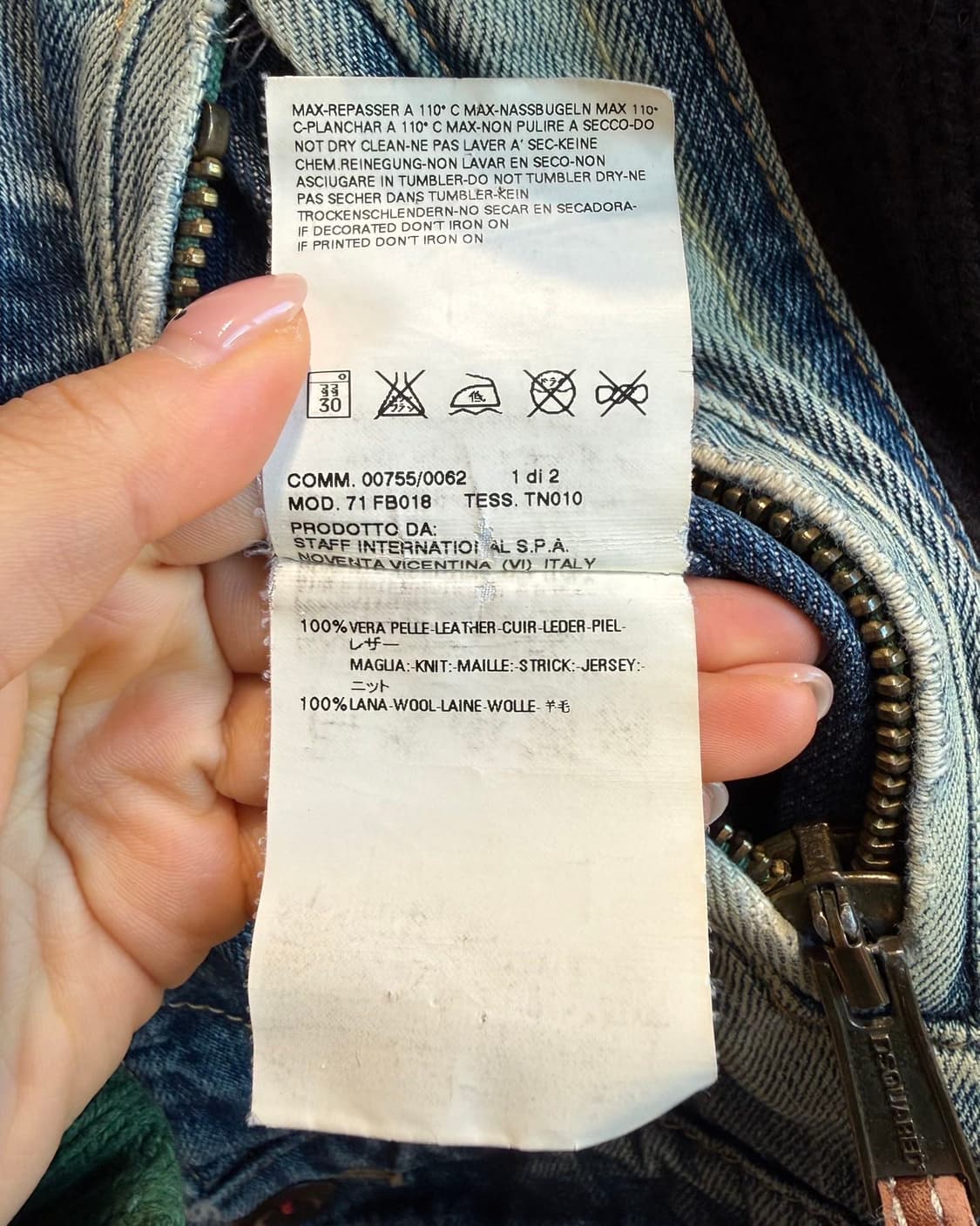 디스퀘어드2 데님 다운 베스트 자켓  상품이미지10