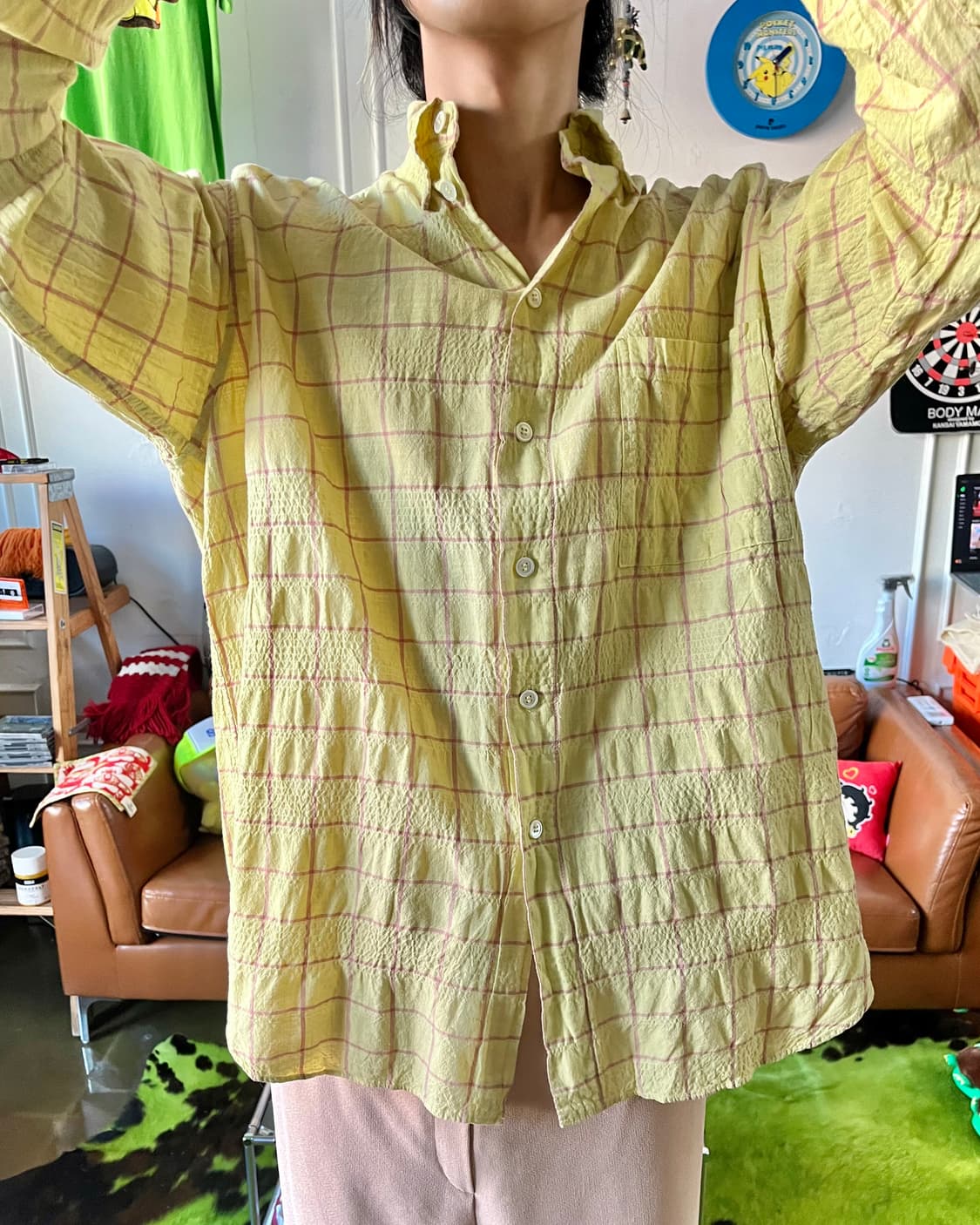 1990s ISSEY MIYAKE Plantation Big Shirt 상품이미지2