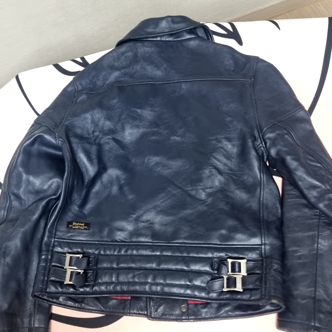 디아프바인 블루 소가죽 라이더 자켓(95) 상품이미지2