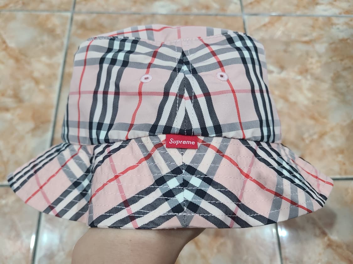 슈프림 버버리 크러셔 핑크 22SS 버킷 상품이미지3