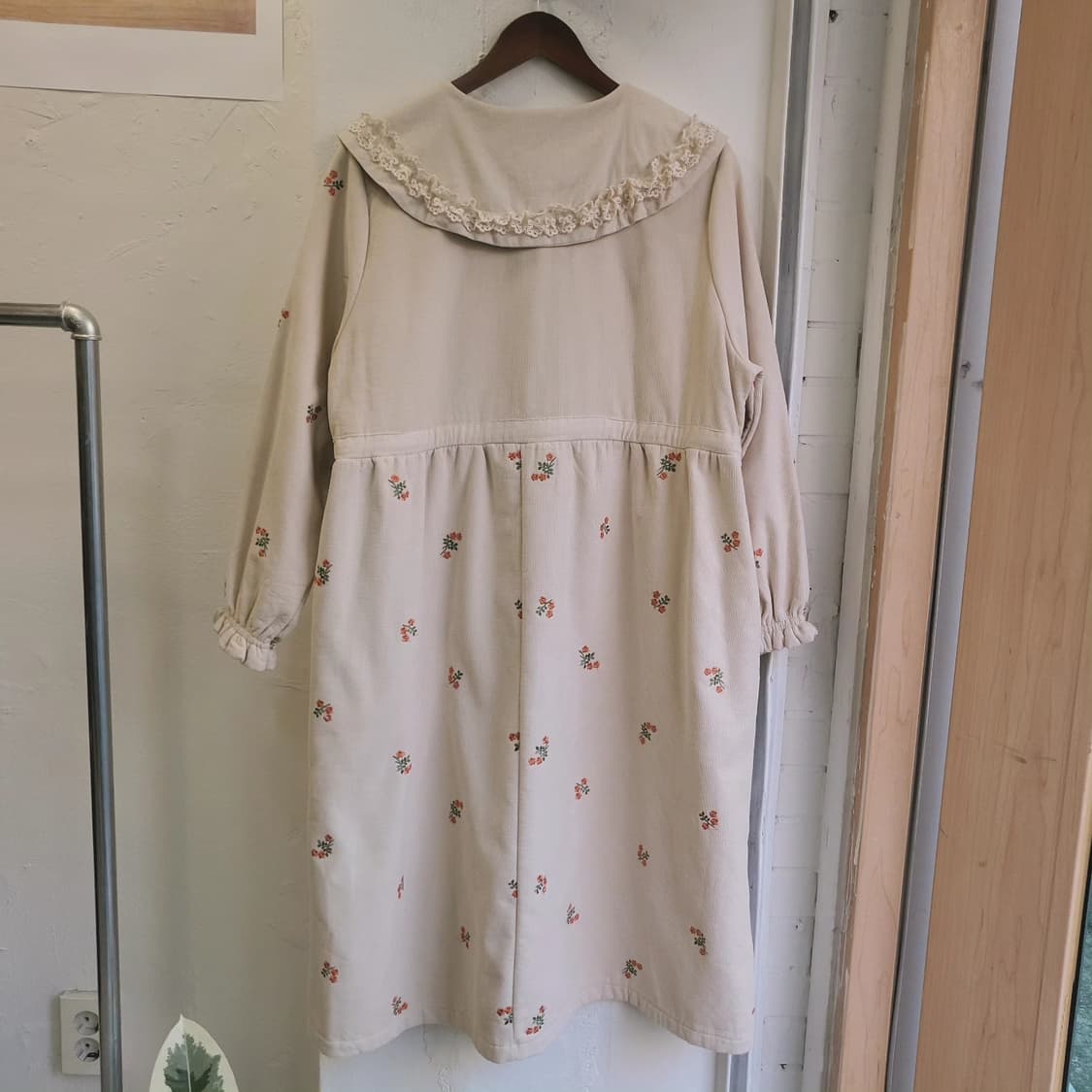 JYZI 코듀로이 플라워자수 기모 원피스 상품이미지7