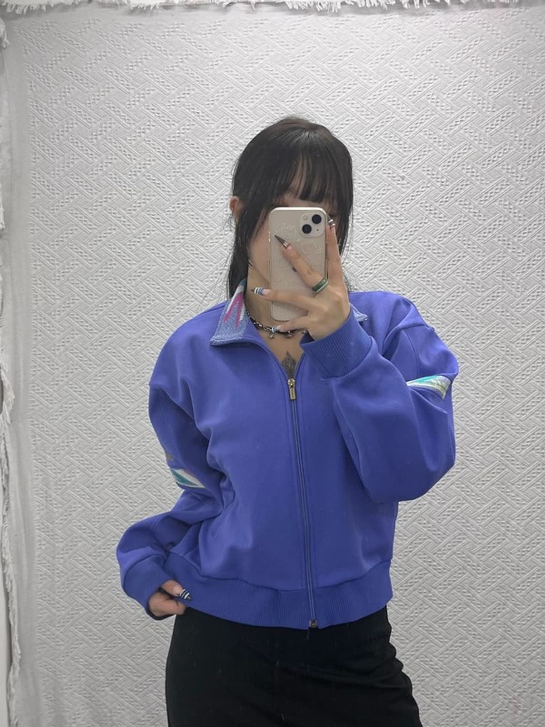 아디다스 재팬 빈티지 레트로 90's 패턴 져지 집업 105 C07785 상품이미지1