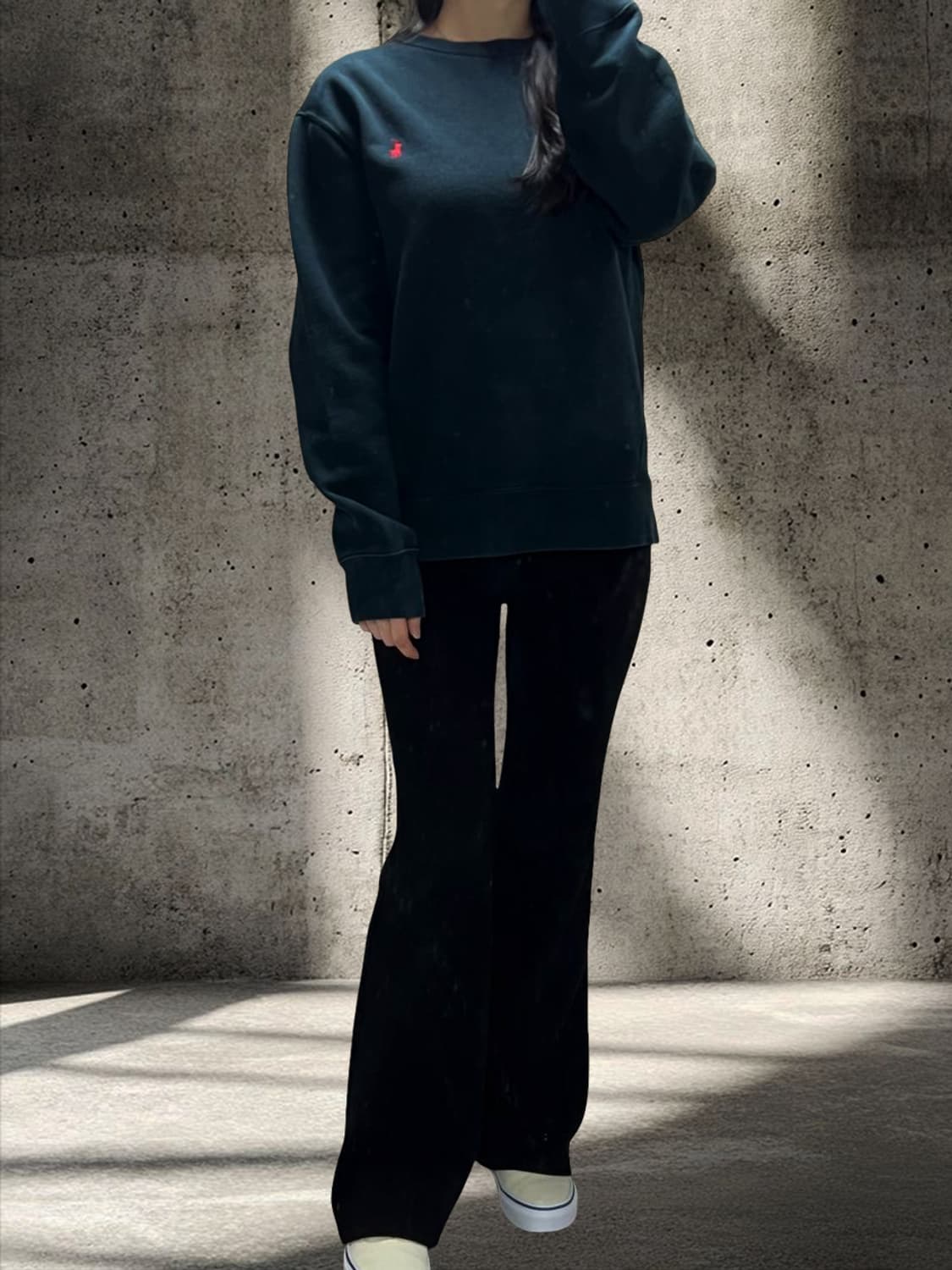 Polo 폴로 랄프로렌 기모 블랙 맨투맨 ( 남녀공용 ) 상품이미지2