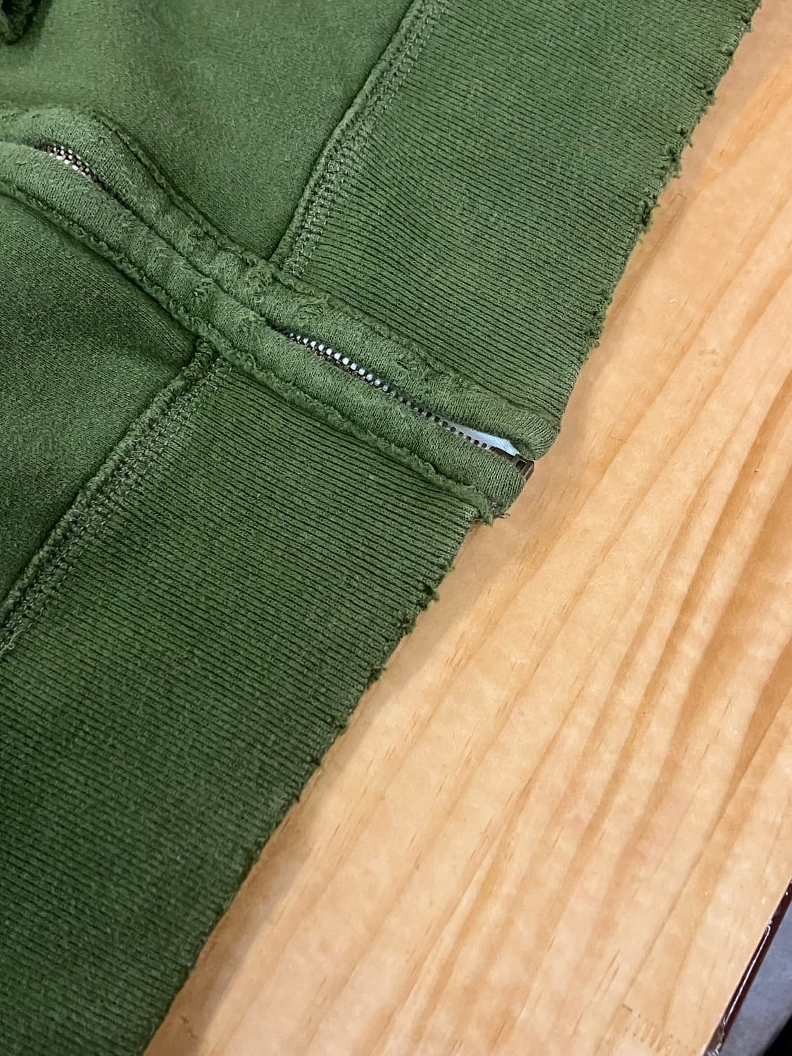 홀리스터 기모 후드집업 그린 XL #csz2329 상품이미지9