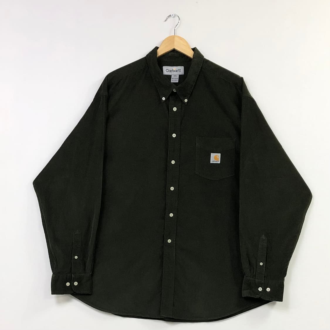 Xxl 칼하트 카키 코듀로이 셔츠 상품이미지2