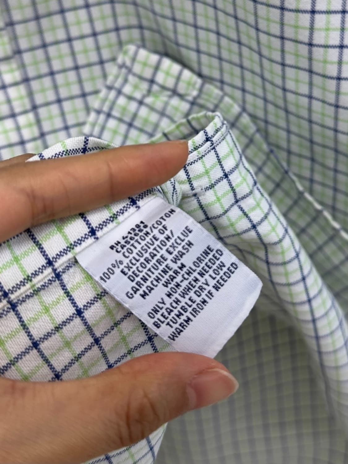 폴로 체크셔츠 그린 (L~XL) 상품이미지7