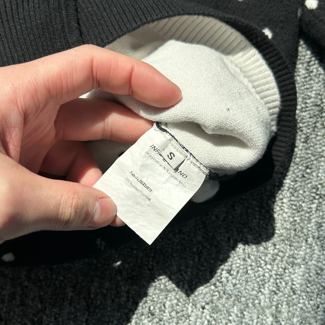 빈티지 땡땡이 도트 레이어드 가디건 상품이미지8