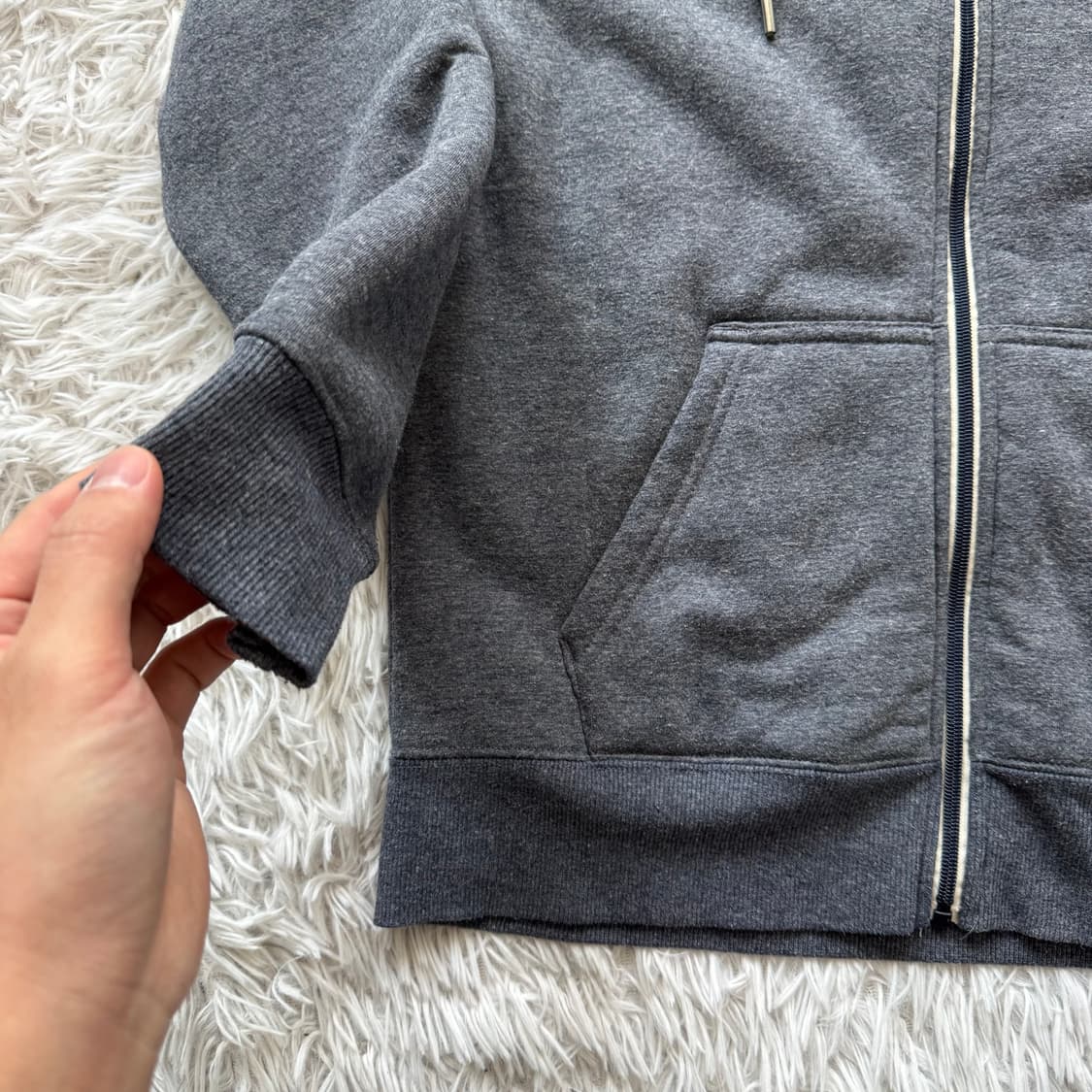 FUWARICA 일본빈티지 노드 기모 후드집업 빈티지후드집업 M 38 상품이미지5