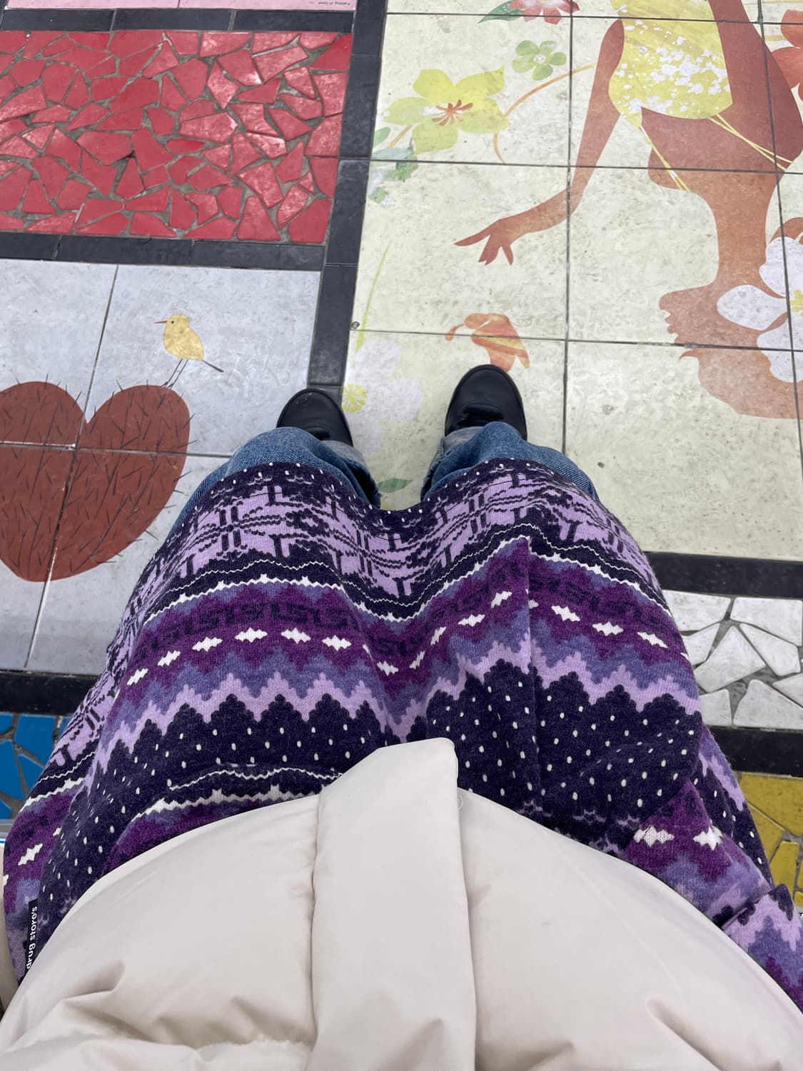 drugstore's pattern knit ops 상품이미지5