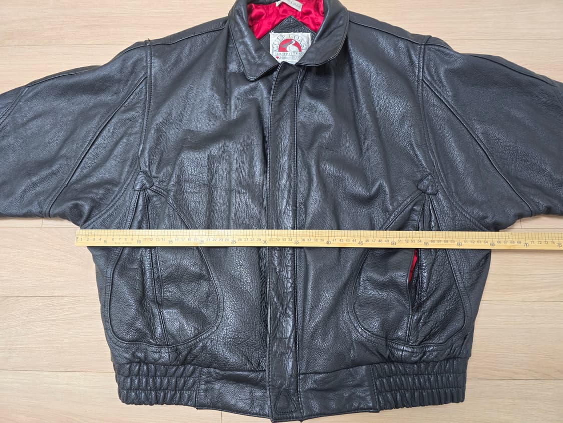 빈티지 Gulf Coast Outfitters 소가죽 봄버자켓 L 상품이미지8