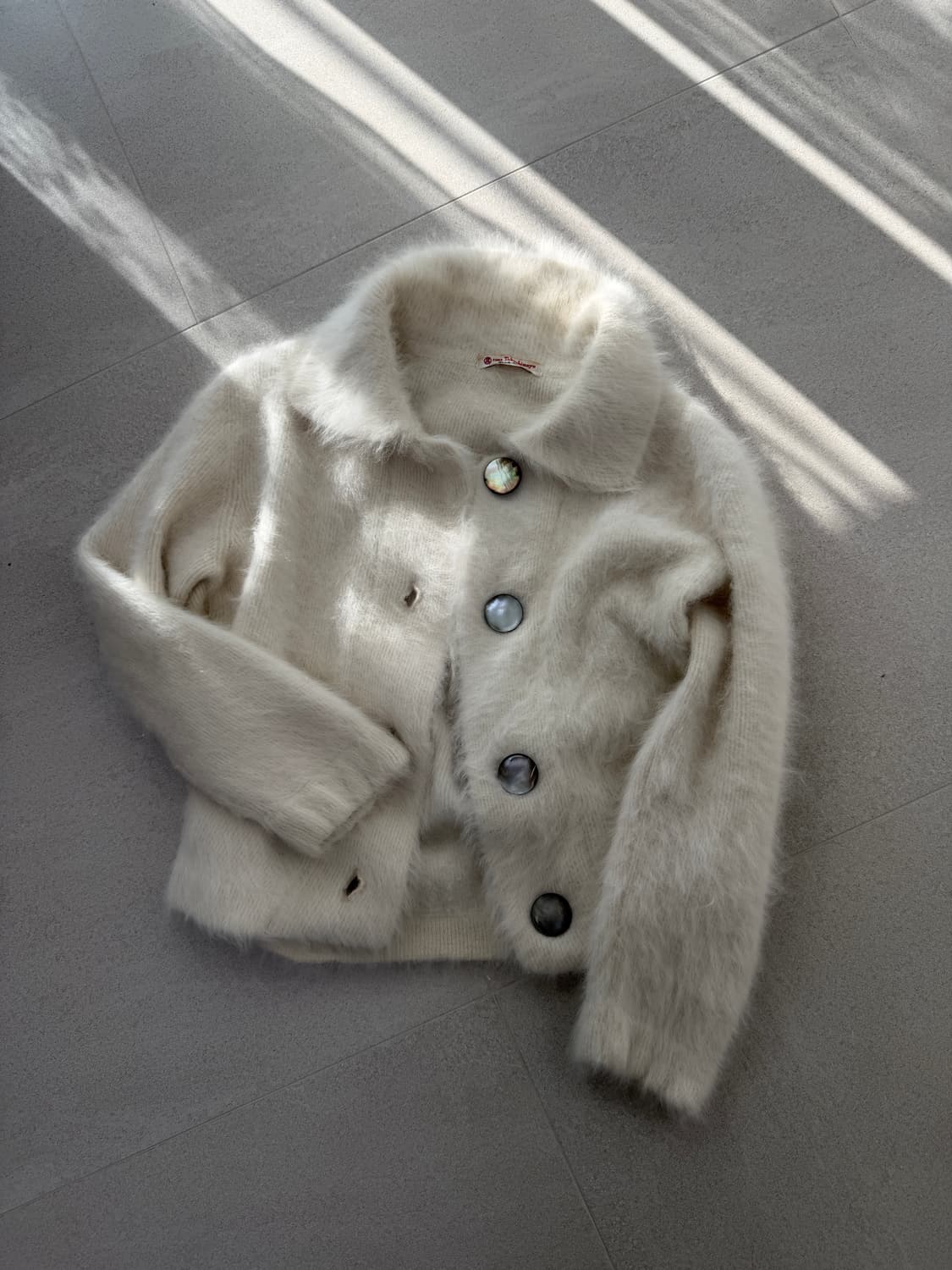 button cardigan 앙고라 왕단추 가디건 상품이미지1