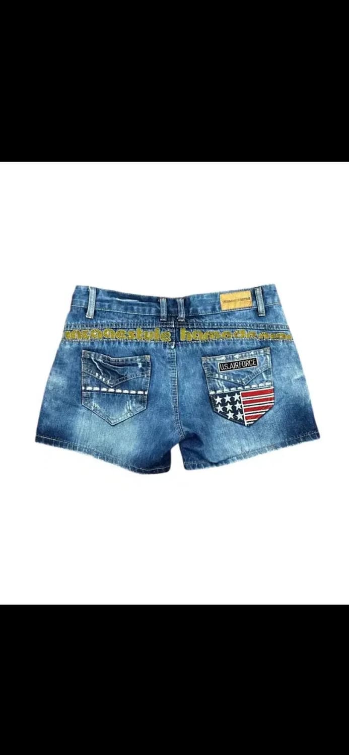 P-087 HOMO 빈티지 아메리칸 밀리터리 데님 팬츠 L 상품이미지2