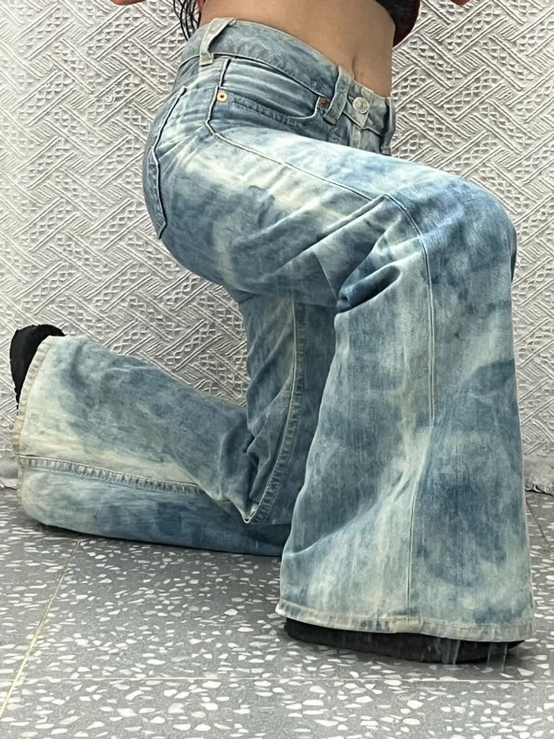 리바이스 올드스쿨 90's 타이다이 부츠컷 데님팬츠 28인치 C06628 상품이미지1