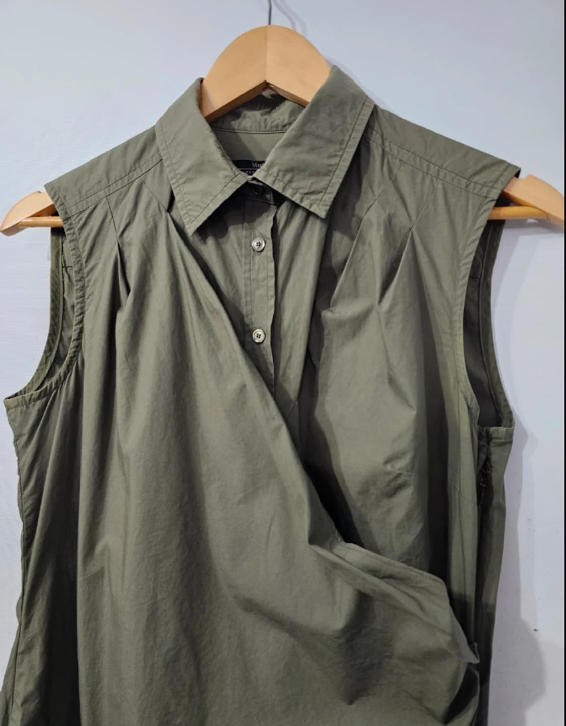 막스마라 셔츠 원피스 롱드레스 카키 ~66 상품이미지4