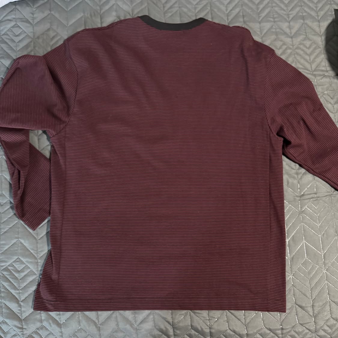 [2] 다이브인 스트라이프 롱슬리브 버건디 상품이미지3