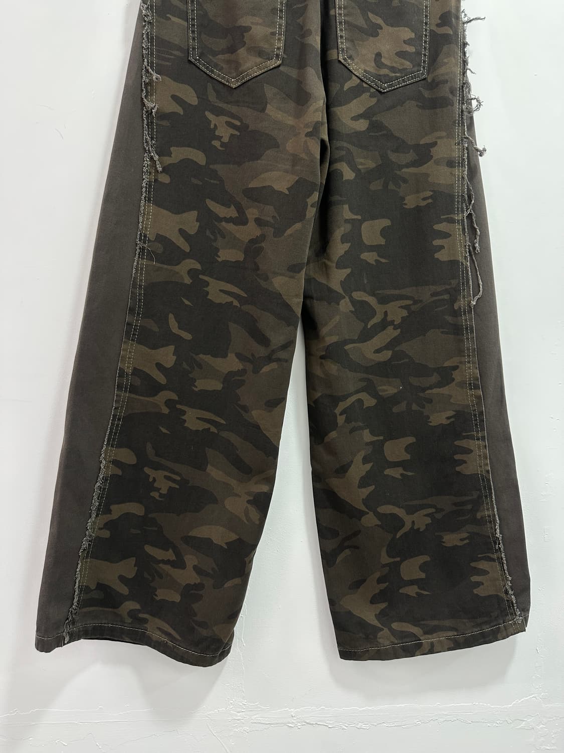 Camo fake layered high waisted destroyed 상품이미지8