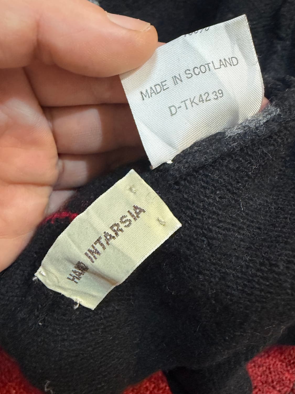 Barrie 아가일 패턴 니트 상품이미지4