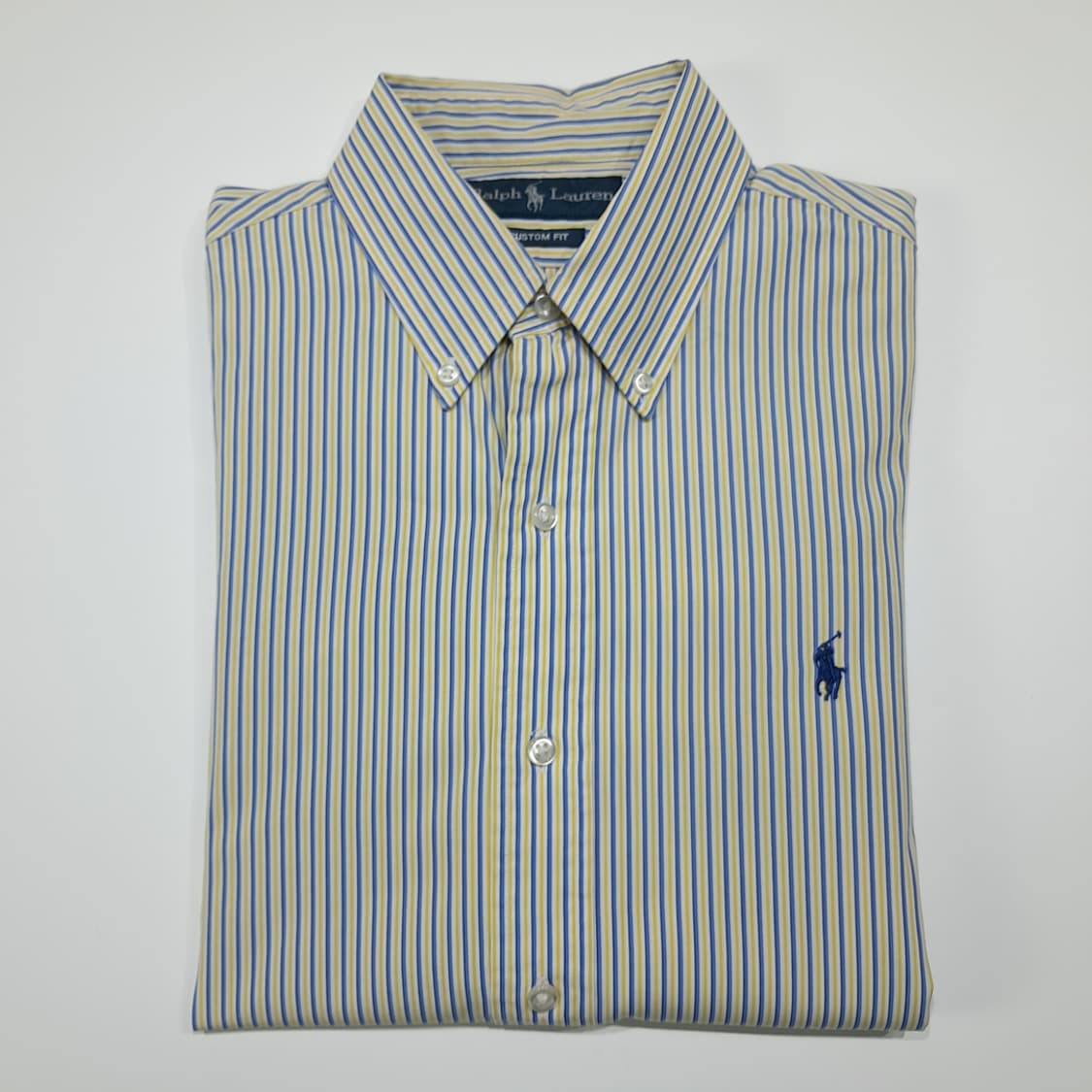 CL499 M 폴로 00s 코튼 멀티스트라이프 옐로우블루 셔츠 남방 상품이미지8
