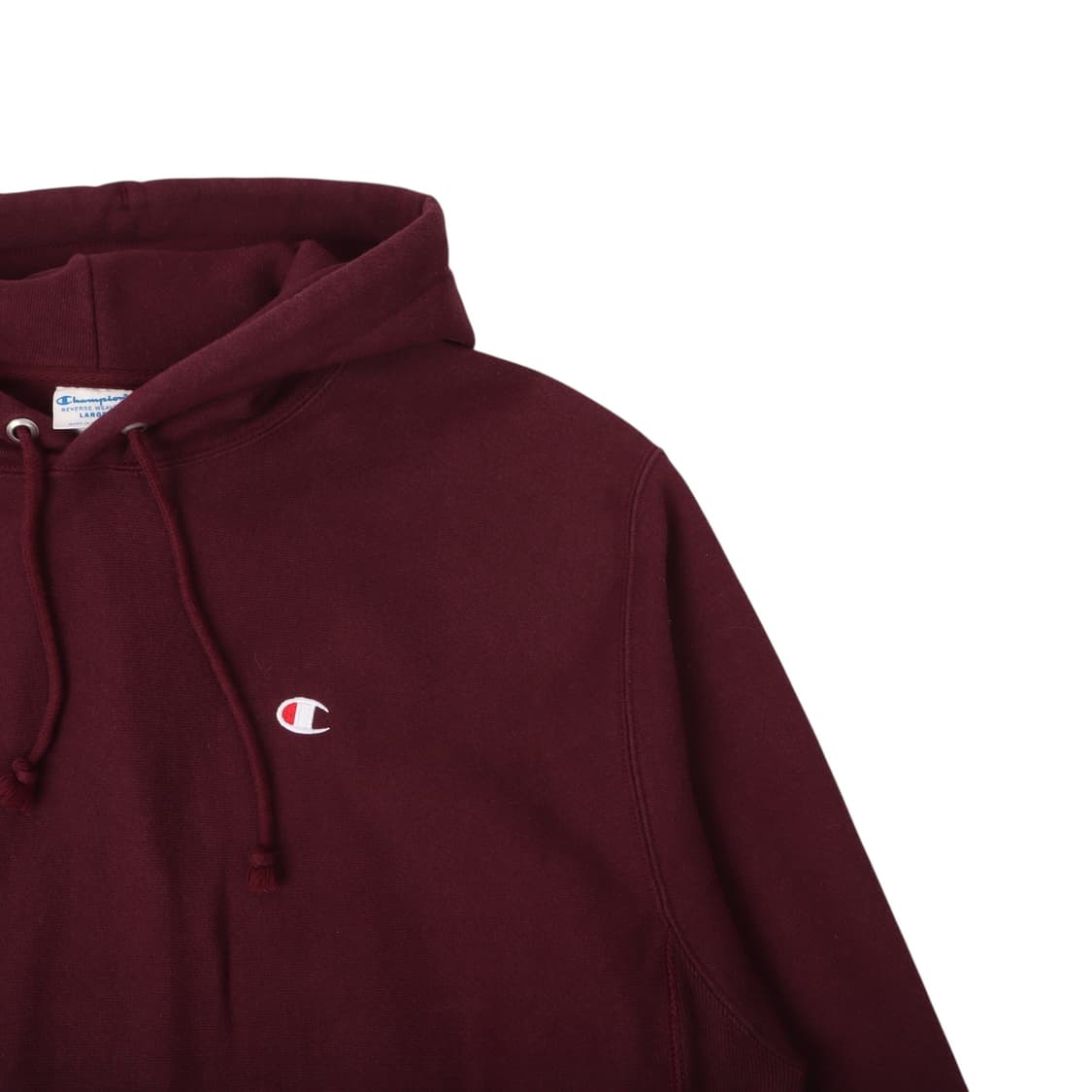 챔피온 리버스위브 버건디 후드티 상품이미지3