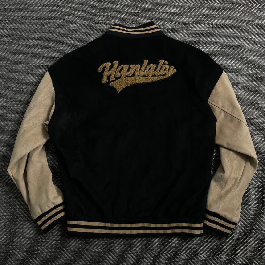 빈티지 Hanralis 빅로고 스웨이드 스타디움 자켓 y 4163 상품이미지5
