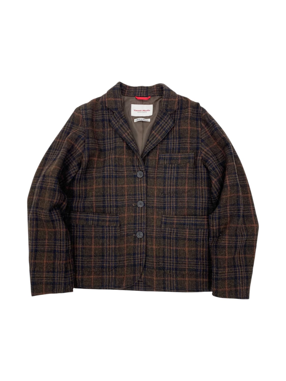 Vincent et Mireille 울 블렌드 3버튼 워크 자켓 상품이미지1