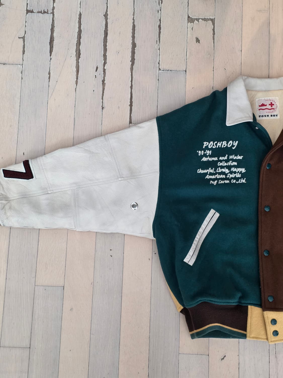 Poshboy stadium Leather jacket 상품이미지4