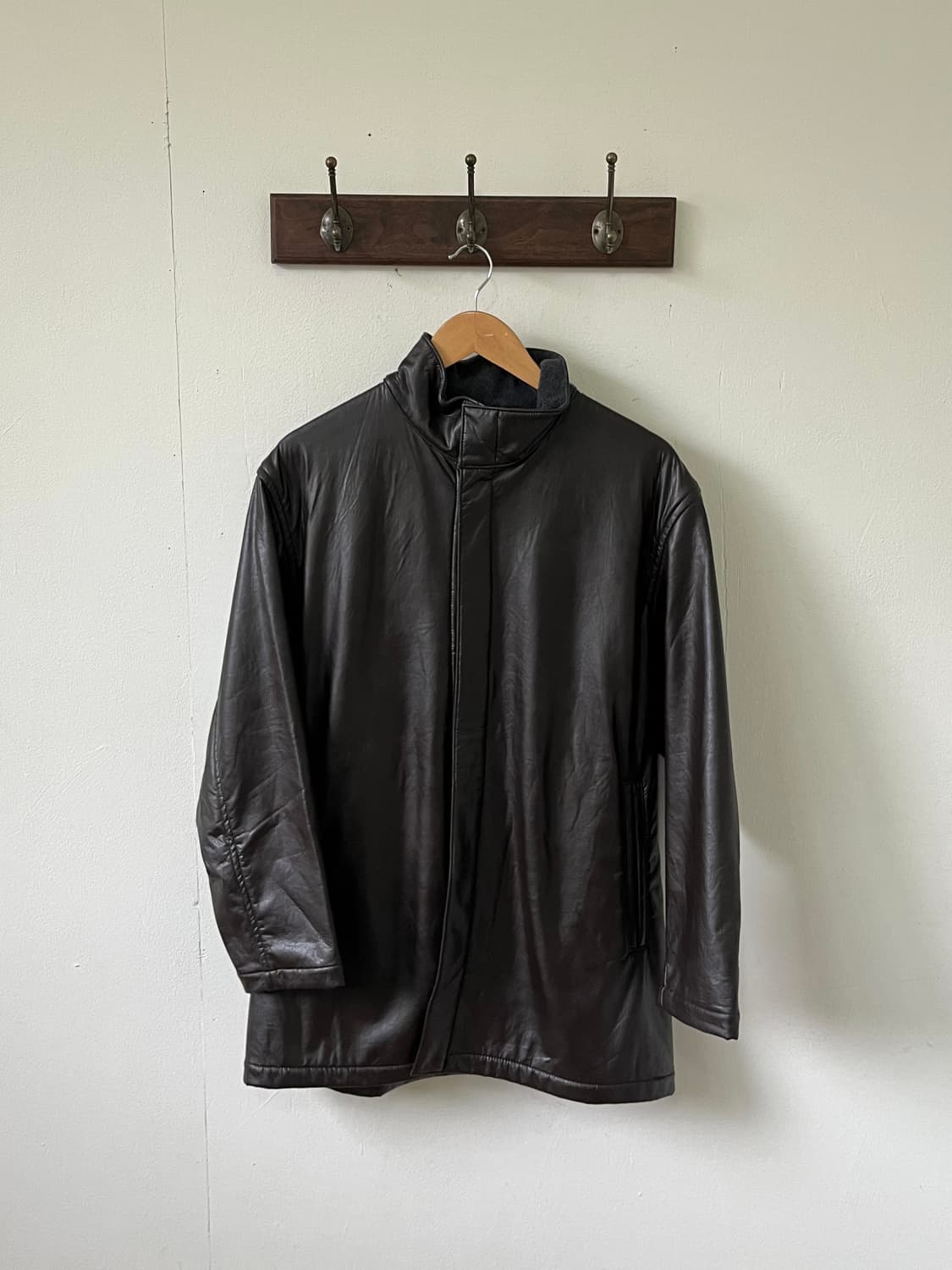 SIMPLE LIFE 브라운 아카이브 레더자켓 상품이미지1