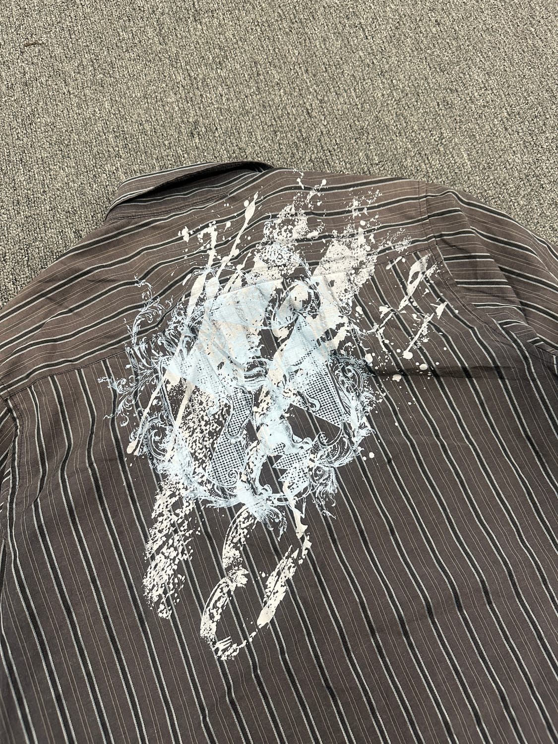 L) 아메리칸 빈티지 프린팅 스트라이프 셔츠 상품이미지7