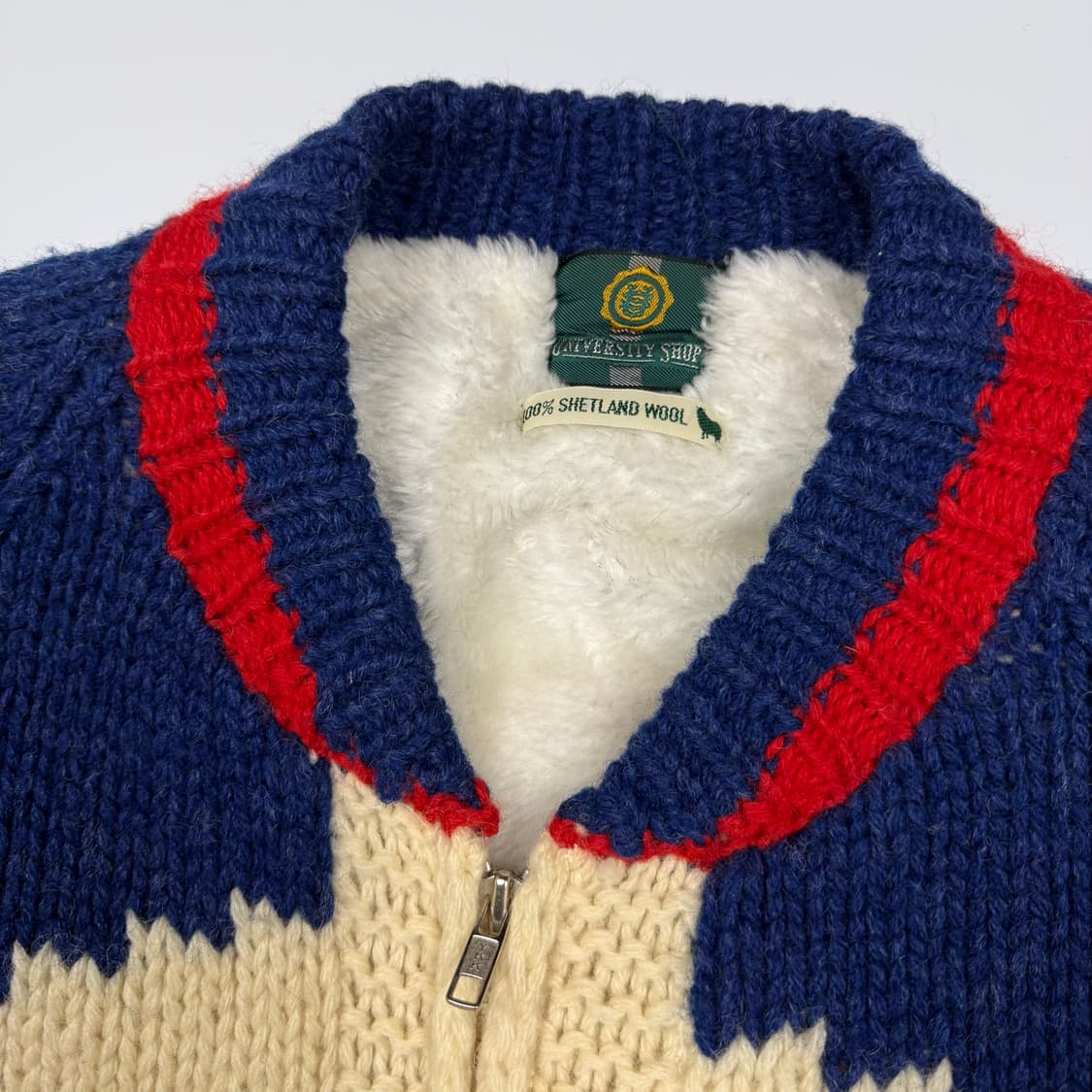 (105) 빈티지 베이스볼 셔틀랜드울 코위찬 자켓 상품이미지6