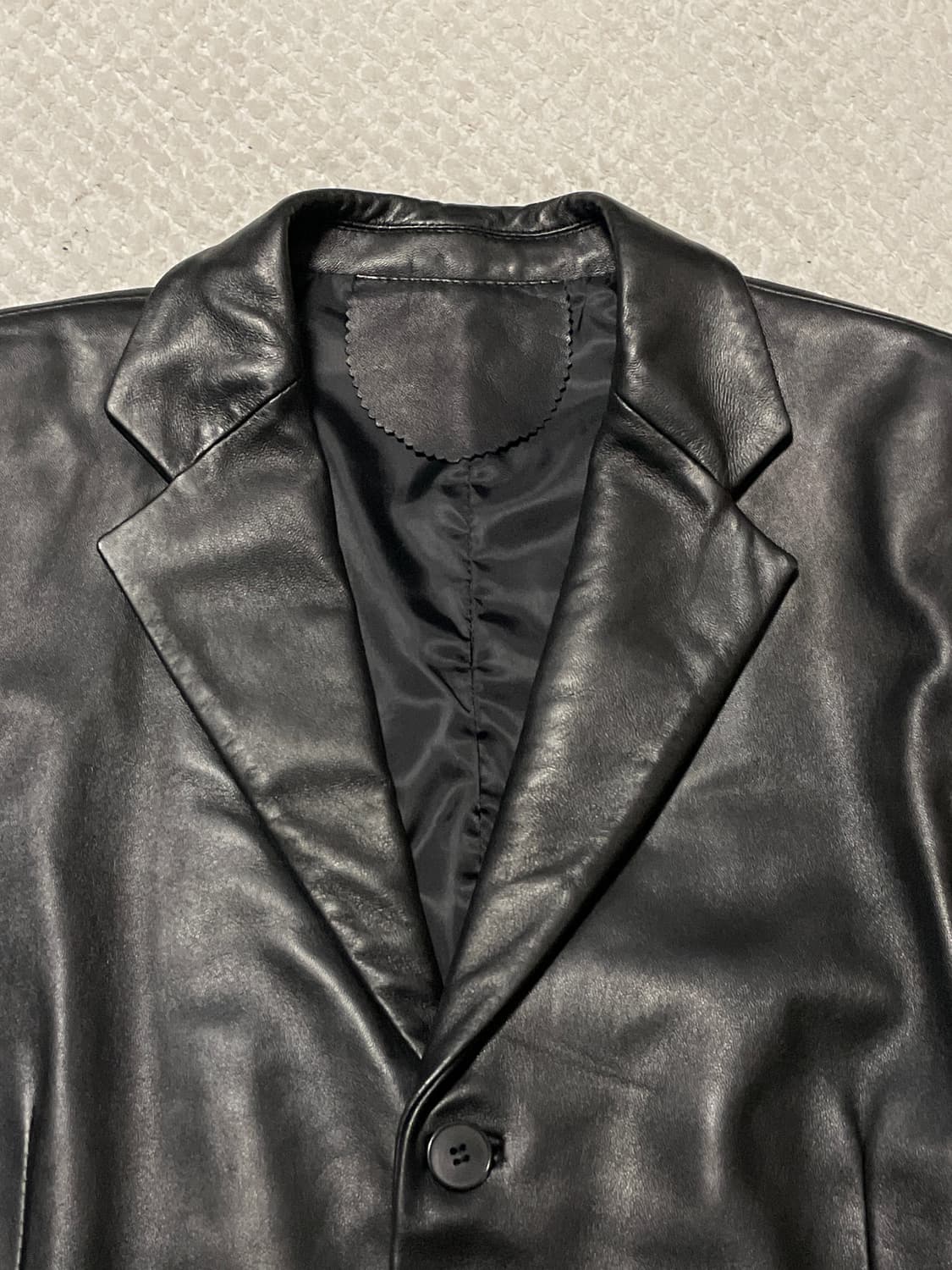 광희시장 웨스턴 무드 3버튼 램스킨 양가죽 레더 자켓 상품이미지4