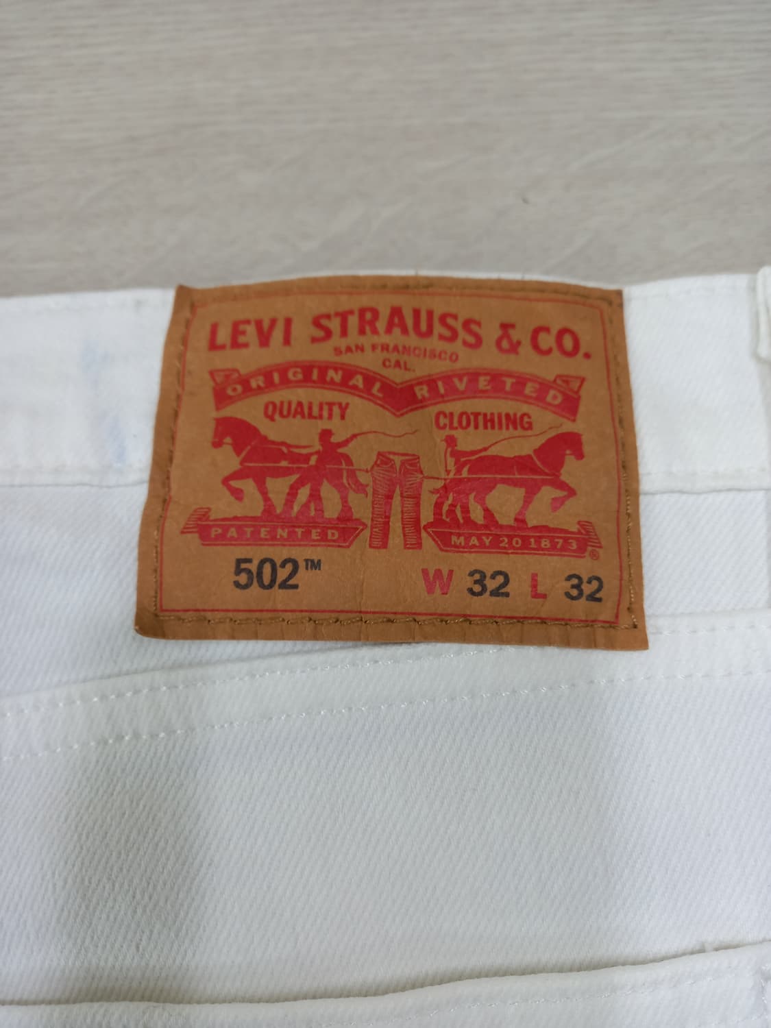 33 리바이스502 스판 슬림일자진 화이트 33-448 상품이미지5