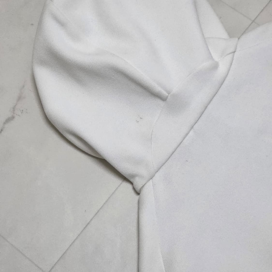 90 여성 아디다스 핑거홀 후드 져지 화이트 상품이미지3