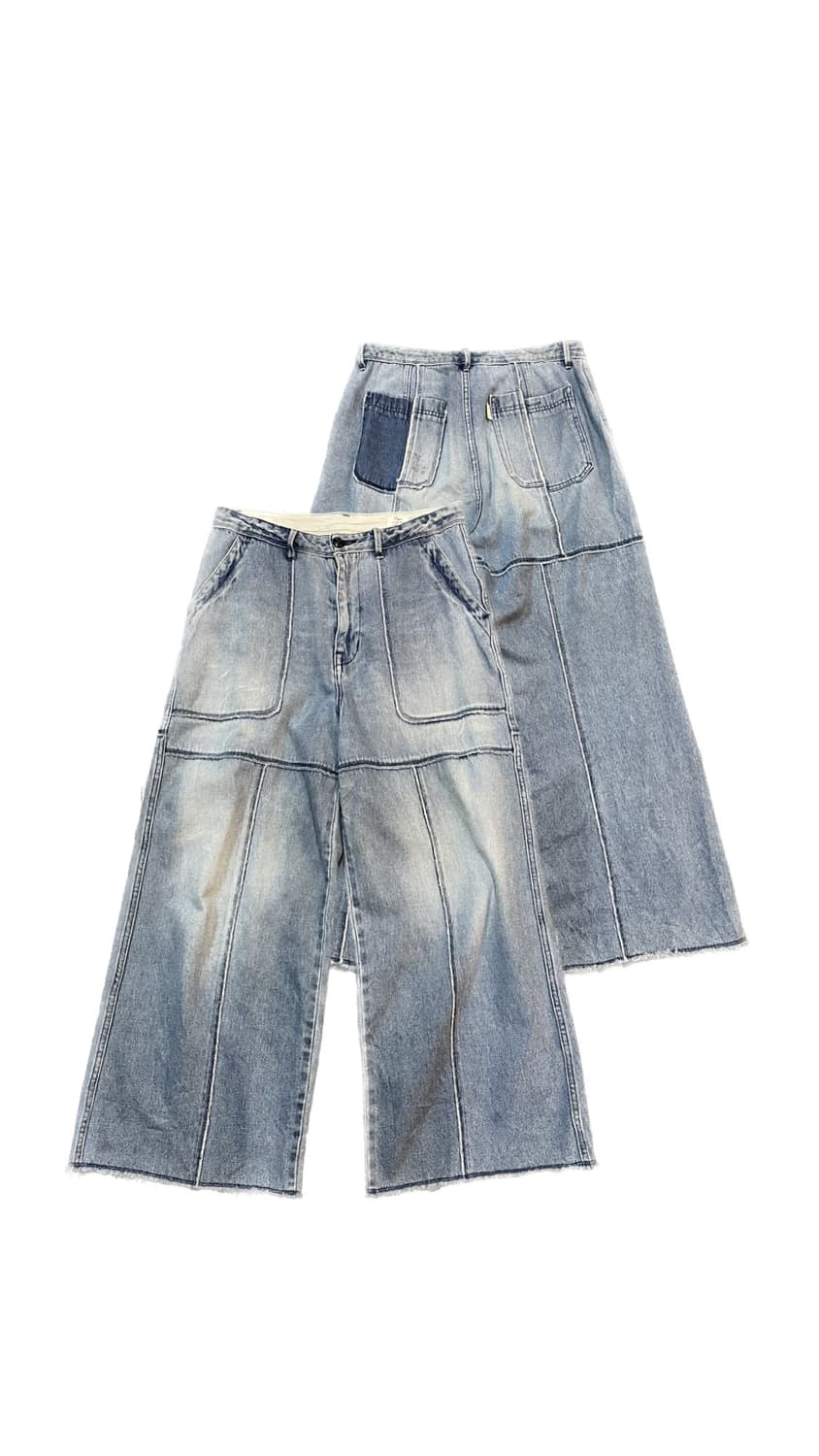 Cepo 체포 디테일 와이드 팬츠 상품이미지1