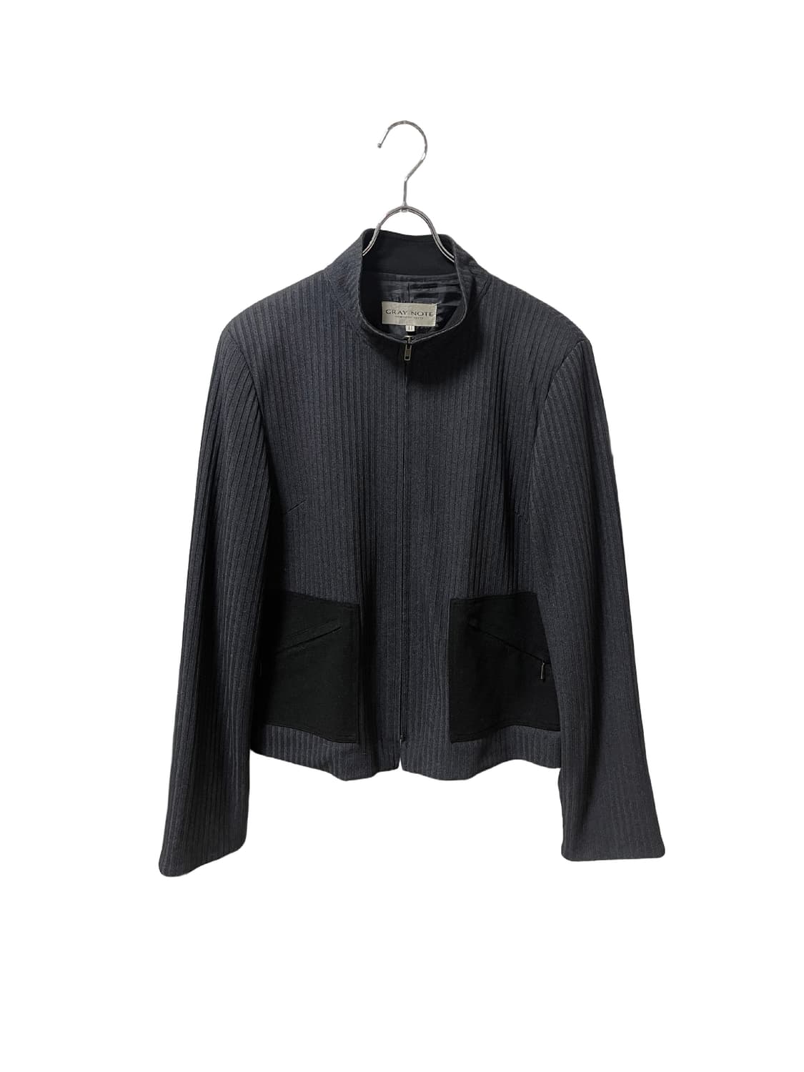 Half Neck Ribbed Pocket Blouson 상품이미지1