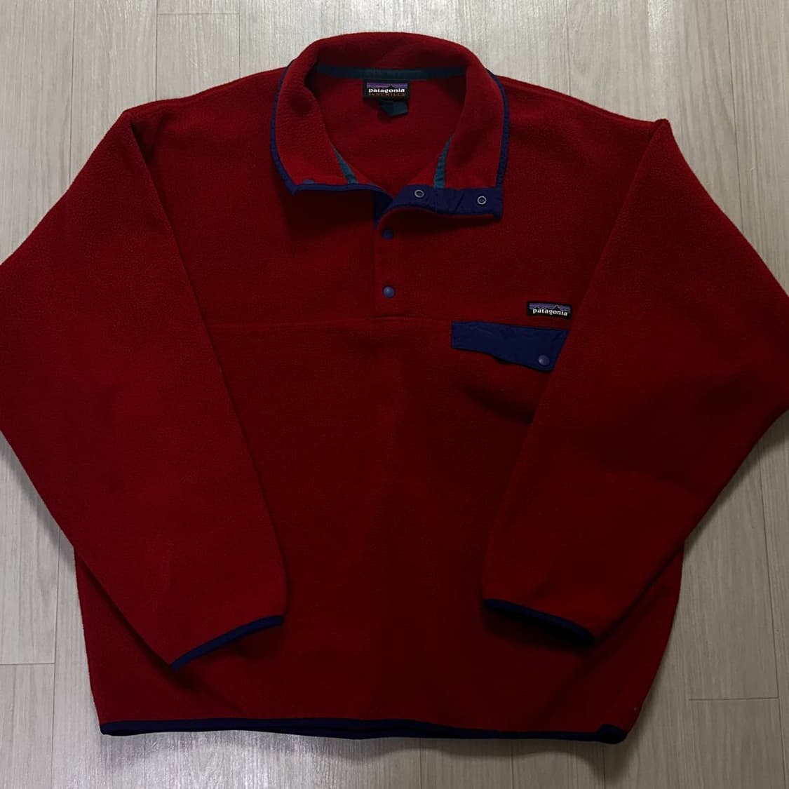 patagonia 파타고니아 신칠라 헤비웨이트 레드 네이비 M 상품이미지2