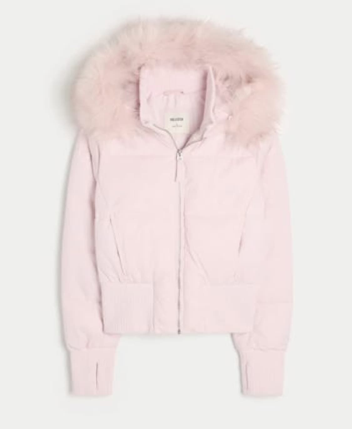 홀리스터 핑크 퍼 패딩 S 상품이미지2