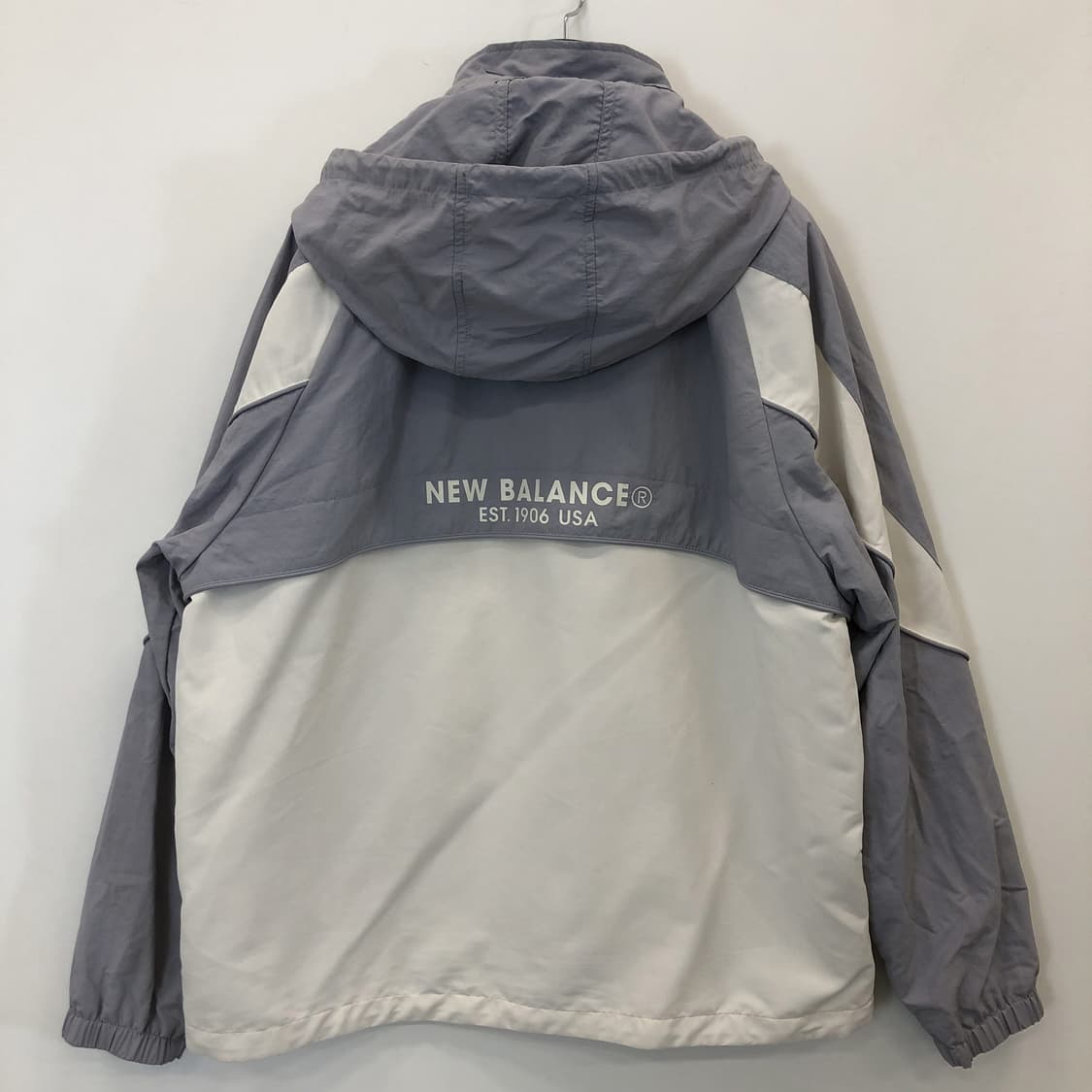 뉴발란스 컬러블록 우븐자켓 퍼플 110 상품이미지4