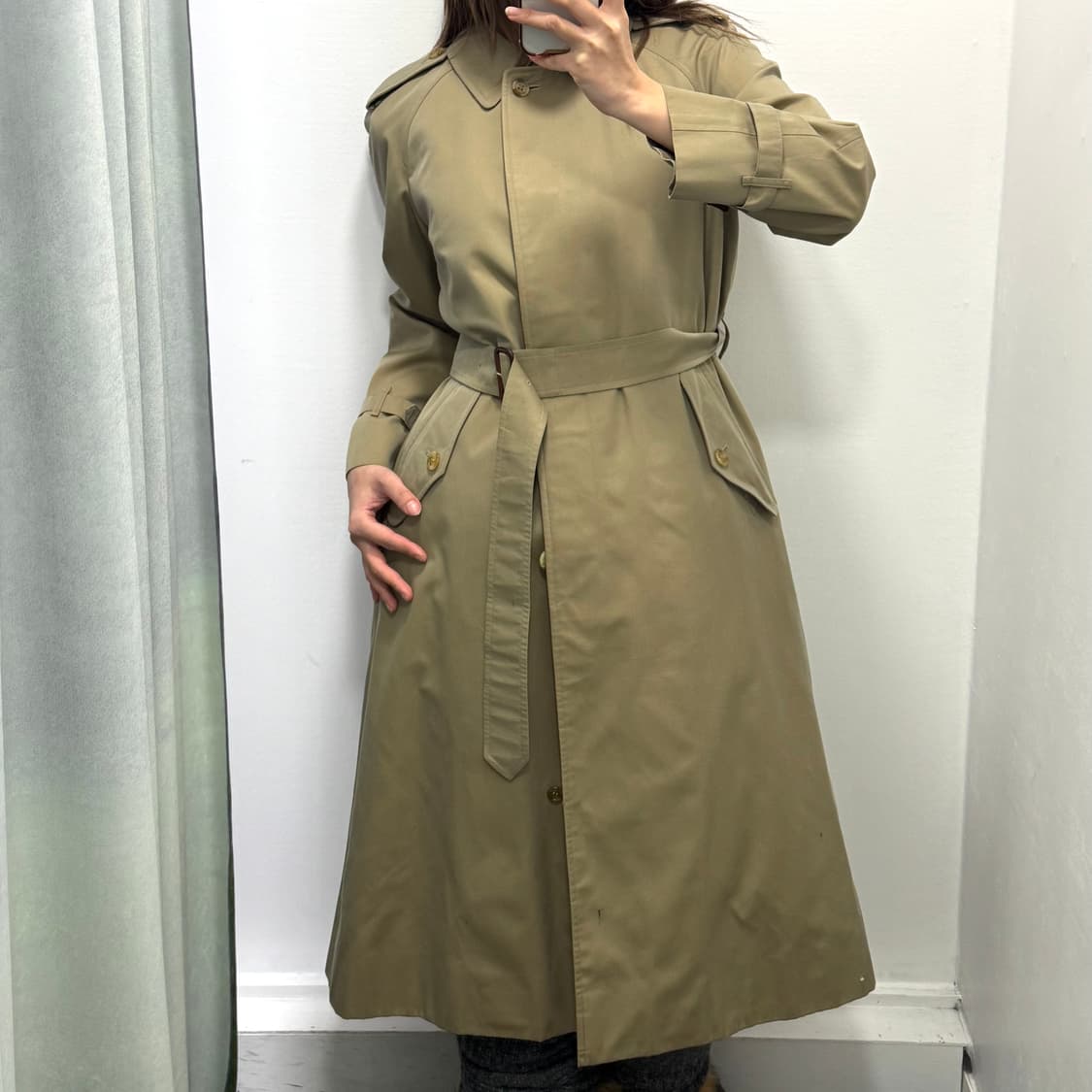 버버리 베이지 트렌치 롱코트 상품이미지3